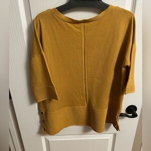 United States Sweaters Mustard Crew Neck Sweater